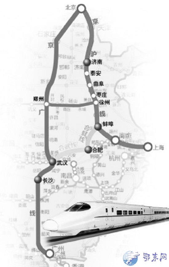 郑徐高铁线路图